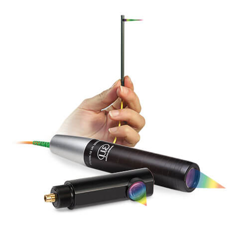 Confocal sensor systems for displacement, distance, position and thickness